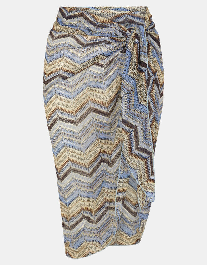 Zig Zag Crochet Sarong, , large