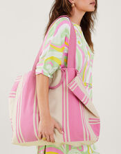 Stripe Shopper Bag, , large