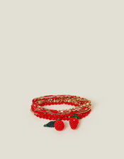 Beaded Cherry Stretch Bracelets, , large