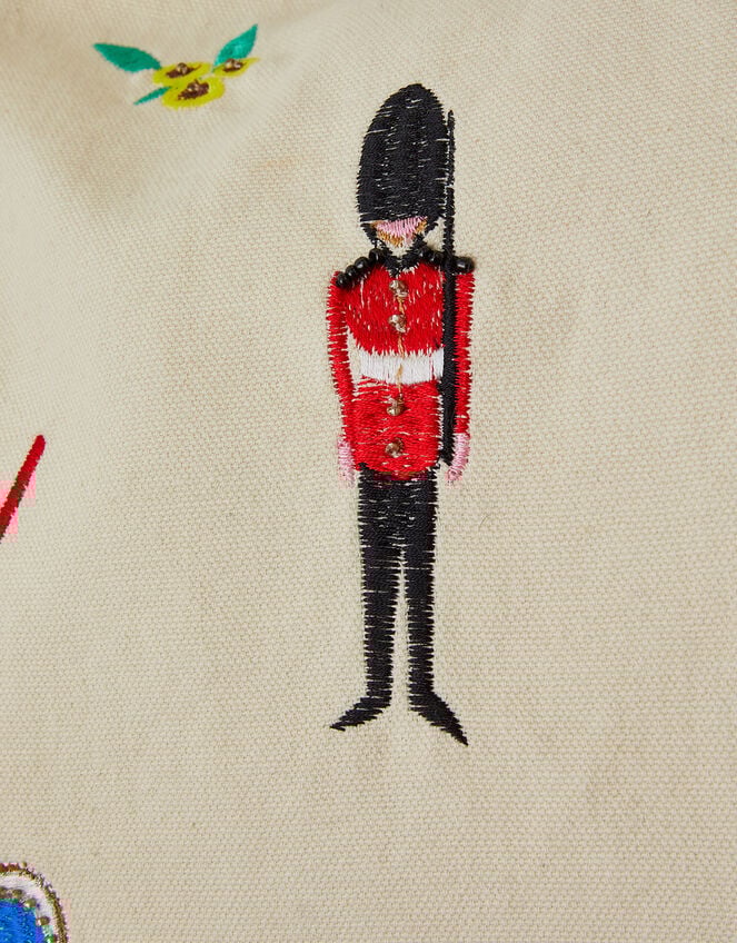 London Embroidered Shopper Bag, , large