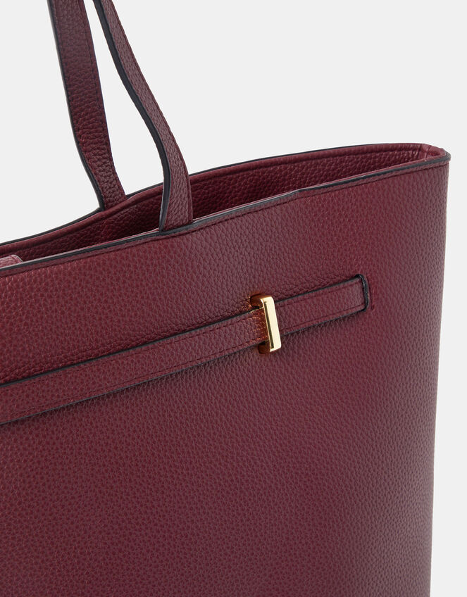 Bianca Laptop Tote Bag, Red (BURGUNDY), large