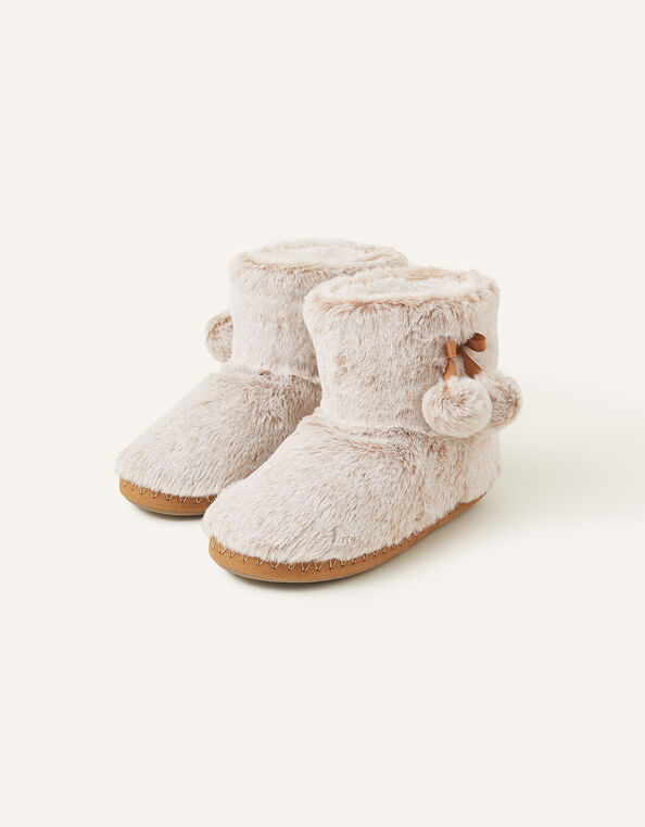 Super-Soft Slipper Boots, Brown (BROWN), large