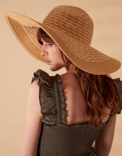 Mixed Weave Floppy Hat, , large