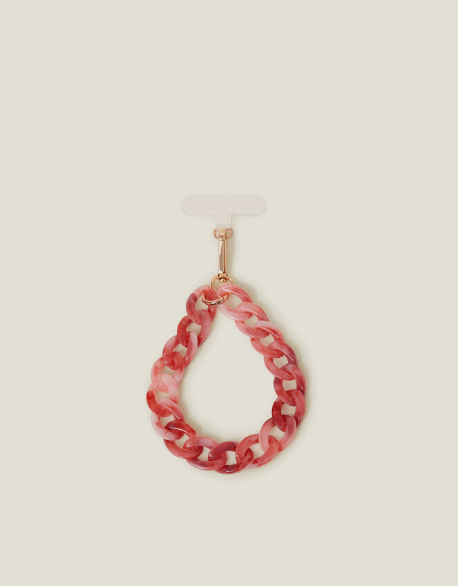 Resin Chain Wrist Phone Strap, Pink (PINK), large