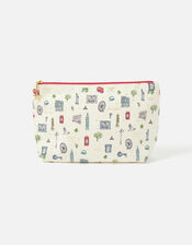 All Over London Cotton Washbag, , large