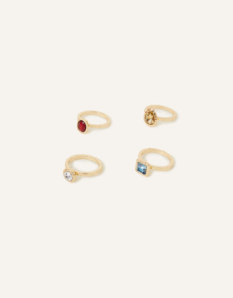 Mixed Gem Rings 4 Pack, Multi (DARKS-MULTI), large