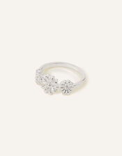 Flower Trio Ring , Silver (SILVER), large