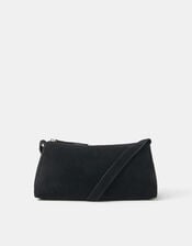Suede Crossbody Bag, , large