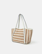 Mixed Weave Shoulder Bag, , large
