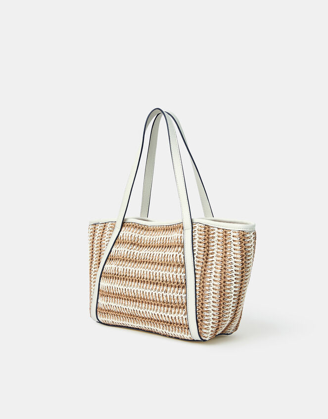 Mixed Weave Shoulder Bag, , large