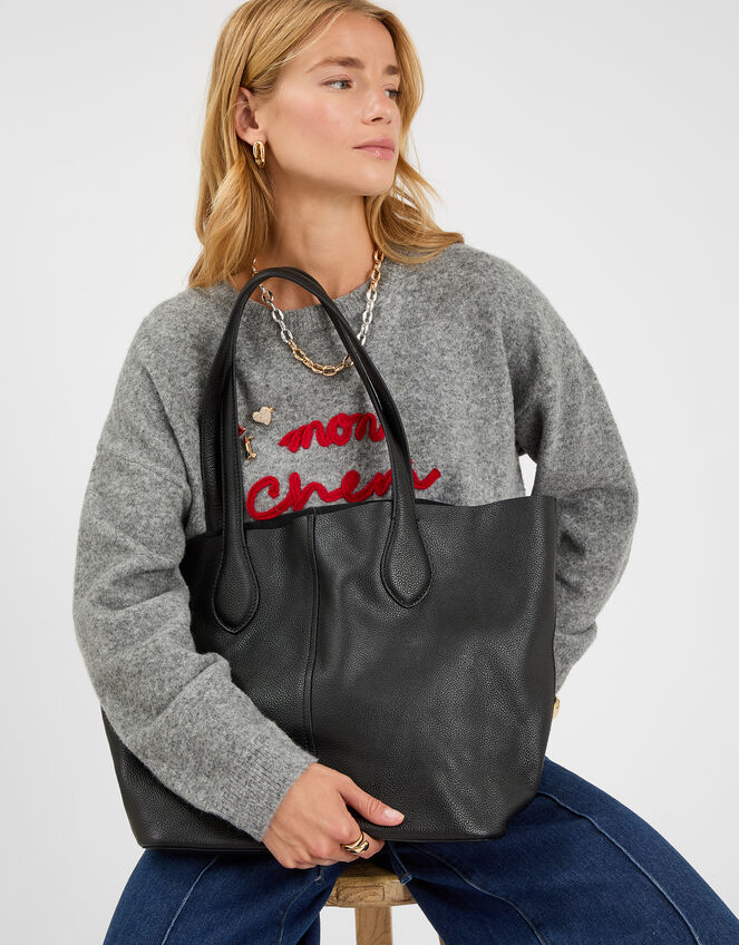 Leather Tote Bag, , large