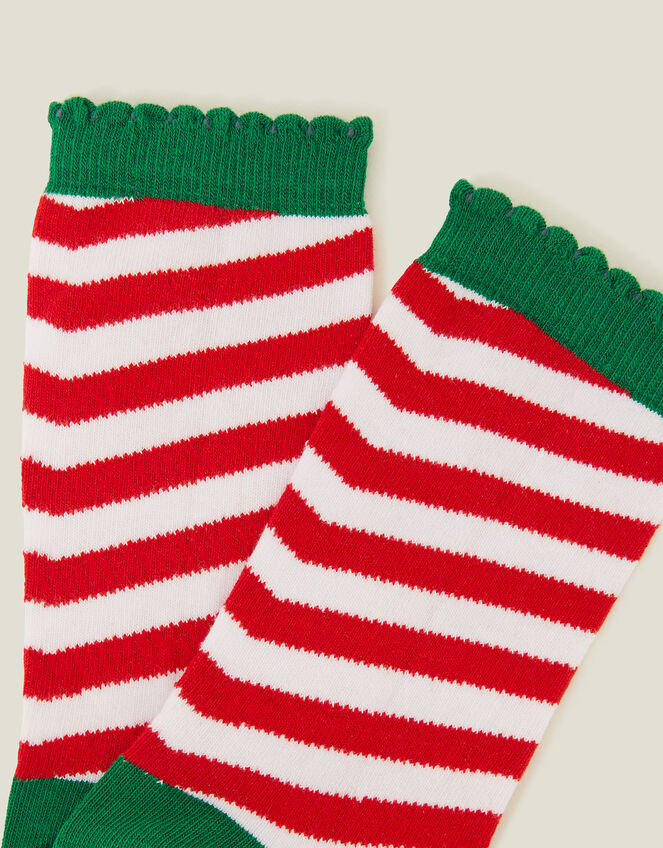 Elf Stripe Socks, Multi (BRIGHTS MULTI), large