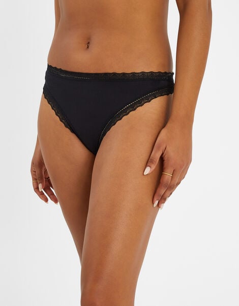 2-Pack Lace-Trim Thongs, Multi (ASSORTED), large