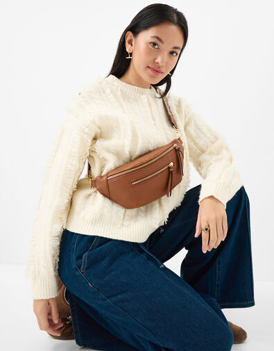 Sling Crossbody Bag, Tan (TAN), large