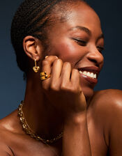 14ct Gold-Plated Chunky Wrap Ring, Gold (GOLD), large