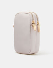 Floral Embroidered Phone Bag, , large