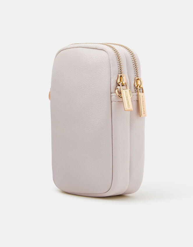 Floral Embroidered Phone Bag, , large