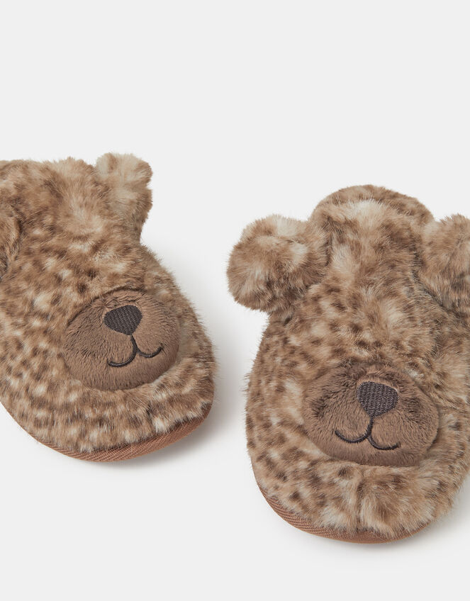 Teddy Mule Slippers, Brown (BROWN), large