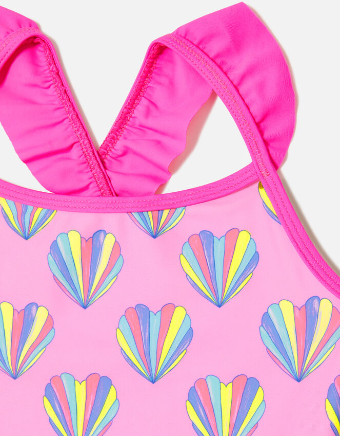 Shell Print Swimsuit, Pink (PINK), large