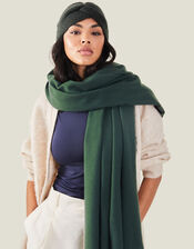 Grace Super-Soft Blanket Scarf, Green (GREEN), large