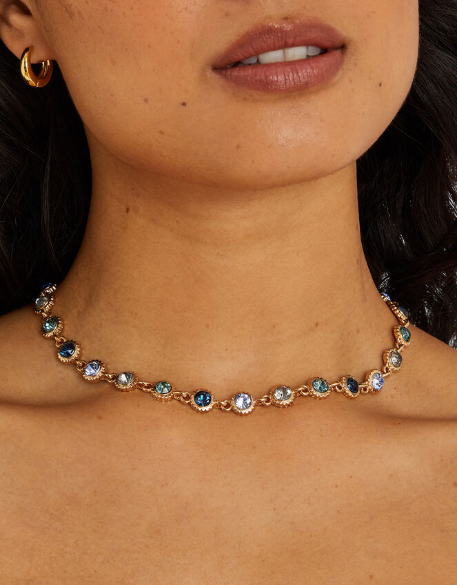 Eclectic Gem Collar Necklace, , large