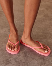 Ombre Flip Flops, Orange (ORANGE), large