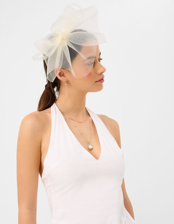 Mini Crin Fascinator, Ivory (IVORY), large