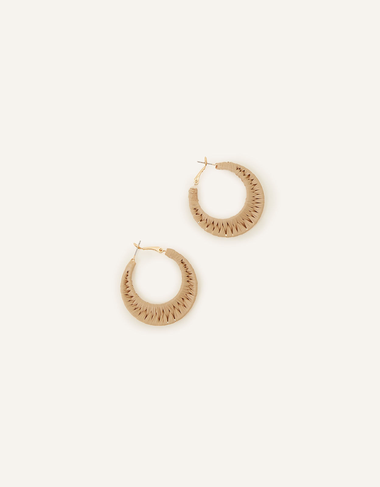 Raffia shop hoop earrings