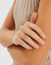 Snake Wrap Ring Gold, Gold (GOLD), large
