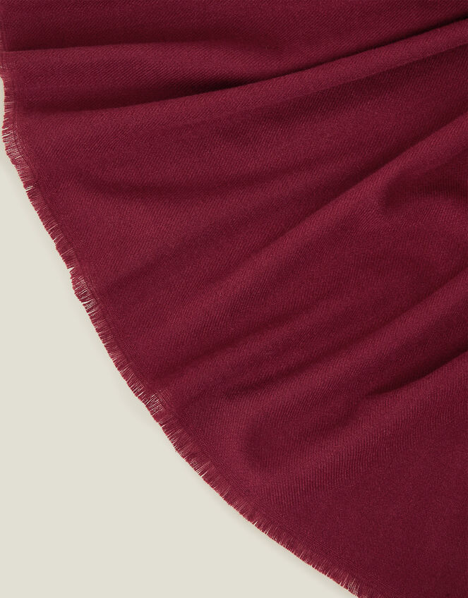 Super Soft Raw Edge Blanket Scarf, , large