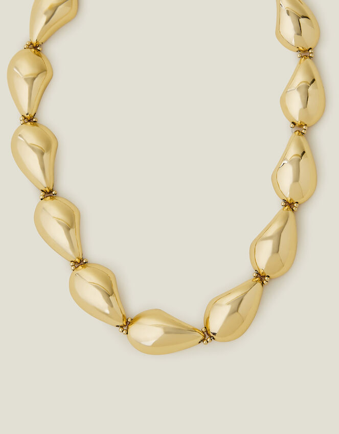 Teardrop Chain Collar Necklace, , large