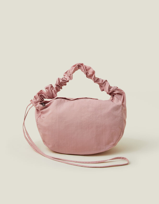 Ruched Strap Sling Bag, Pink (PINK), large