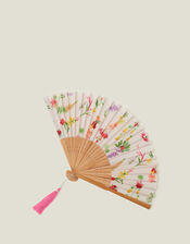 Floral Print Fan, , large