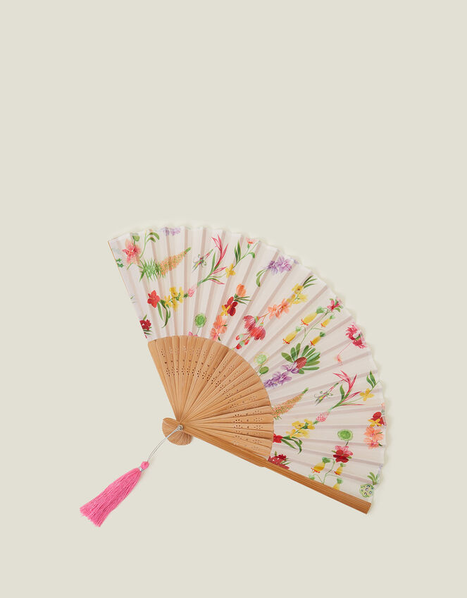 Floral Print Fan, , large