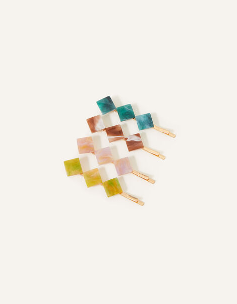 Resin Diamond Hair Slides 4 Pack, , large