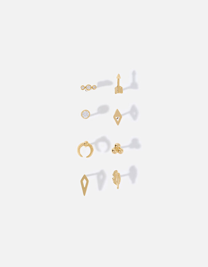 Gold-Plated Talisman Stud Set , , large