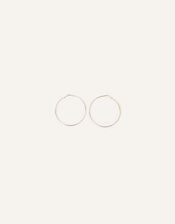 Mid-Size Simple Hoops, Silver (SILVER), large