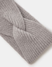 Soft Knit Bando Headband, Grey (GREY), large