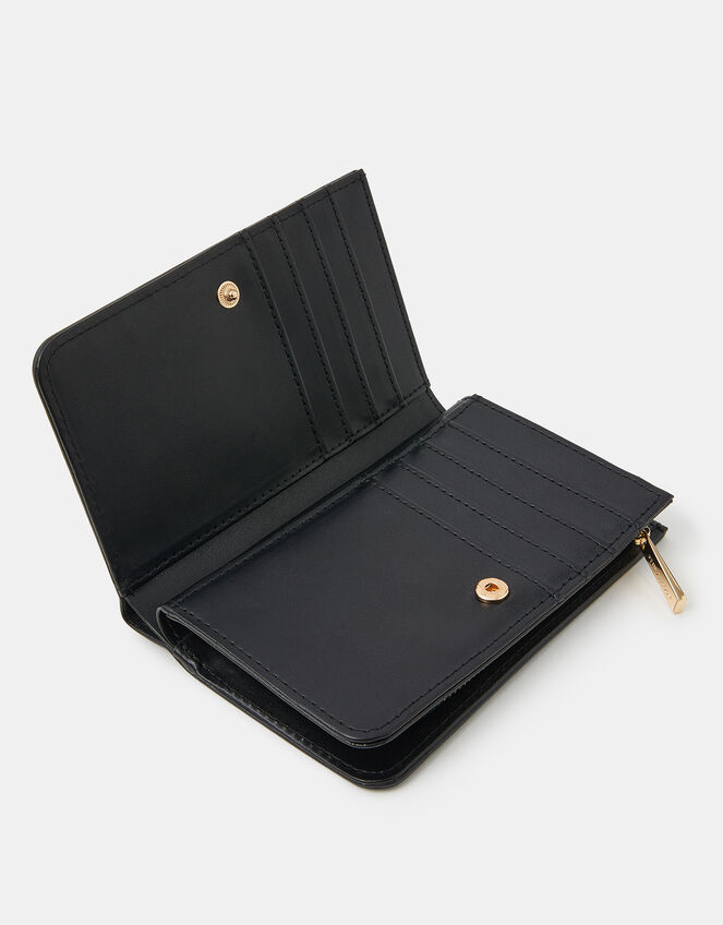 Faux Leather Zip Purse, , large