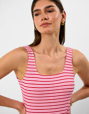 Stripe Crinkle Textured Swimsuit, Multi (BRIGHTS MULTI), large