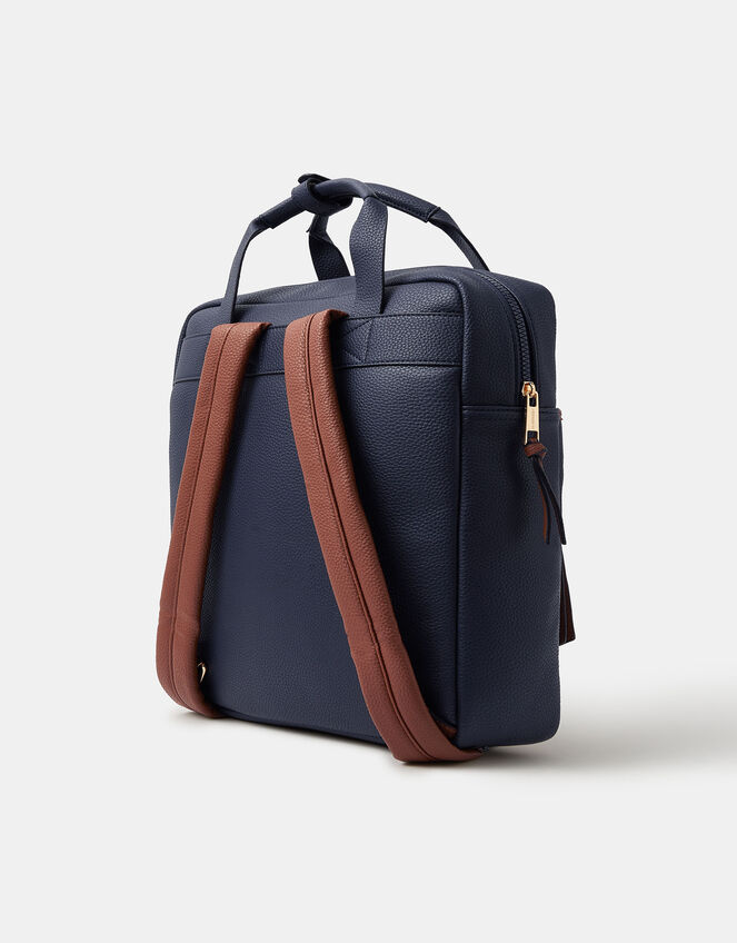 Faux Leather Backpack, Multi (DARKS MULTI), large