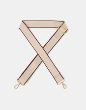 Contrast Edge Bag Strap, Cream (CREAM), large