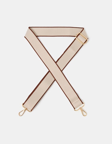Contrast Edge Bag Strap, Cream (CREAM), large
