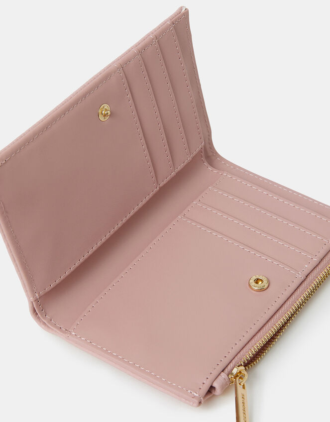 Fold-Over Faux Leather Purse, Pink (PINK), large