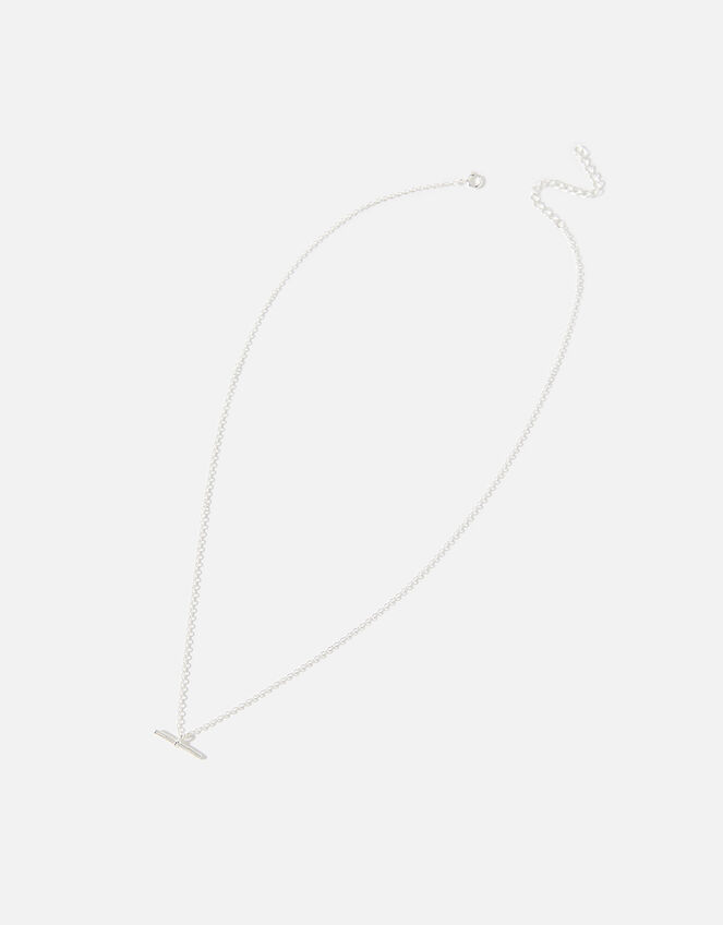 Sterling Silver TBar Pendant Necklace Sterling silver Accessorize UK