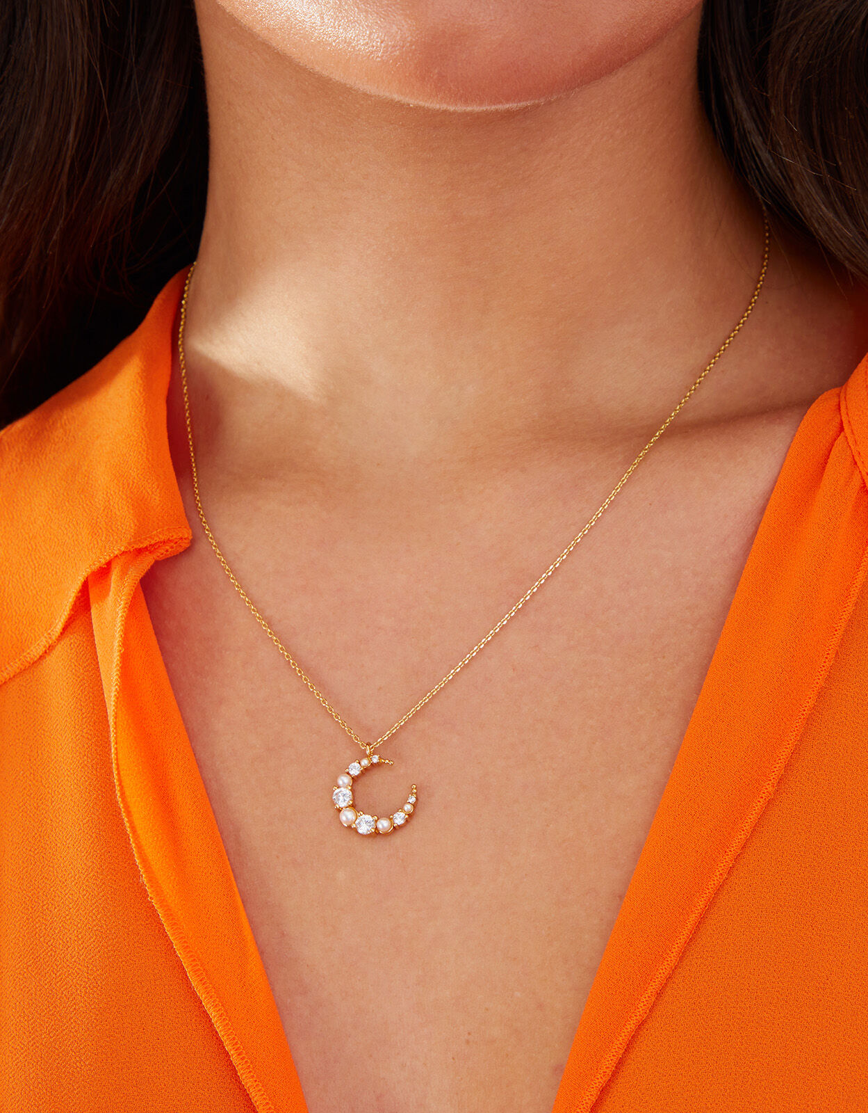 Accessorize moon necklace store