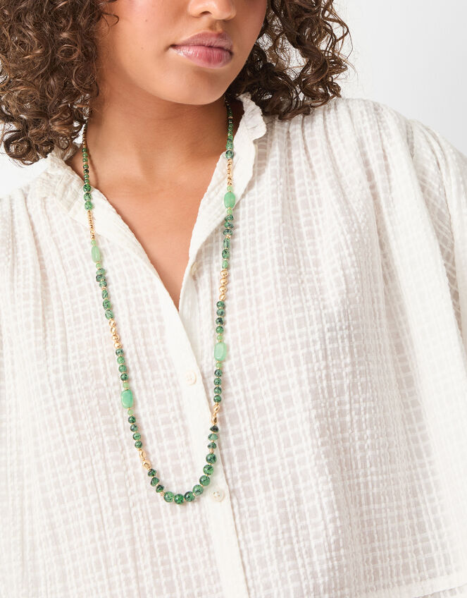 Long Beaded Necklace, , large