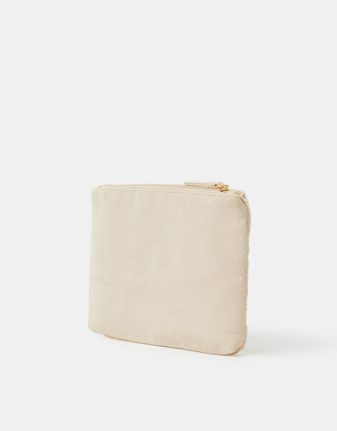 Palm Embellished Pouch, , large