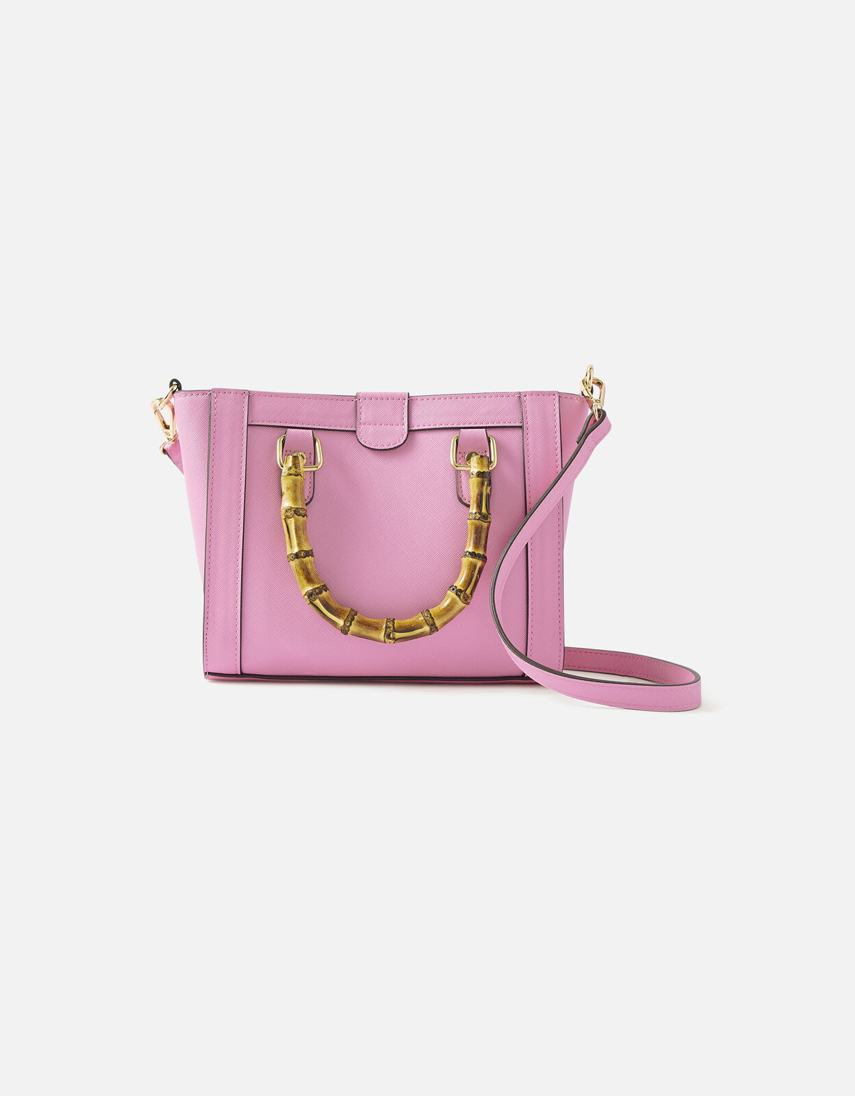 Pink bamboo online bag