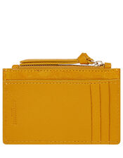 Leather Card Holder, Yellow (OCHRE), large
